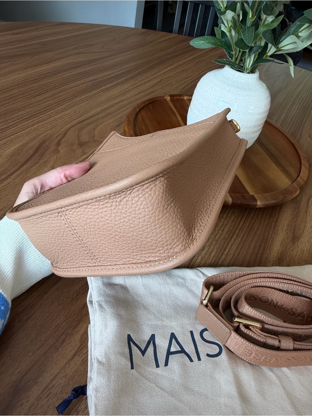 MAISON DE SABRE - Mini Saddle Bag in Sandstone Brown with Charms 🍊- BRAND NEW - Picture 10 of 12